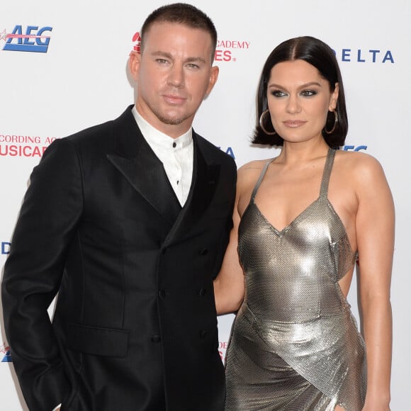 Channing Tatum et sa compagne Jessie J au "MusiCares Person of the Year Award" en l'honneur du groupe Aerosmith au Convention Center à Los Angeles, le 24 janvier 2020.