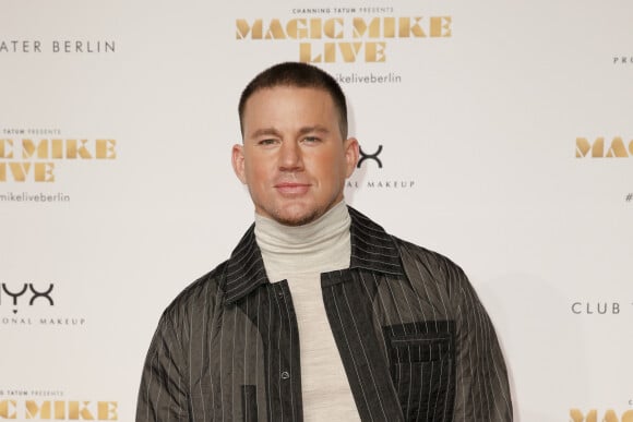 Channing Tatum au photocall de la première du spectacle "Magic Mike Live" à Berlin, le 16 janvier 2020.
