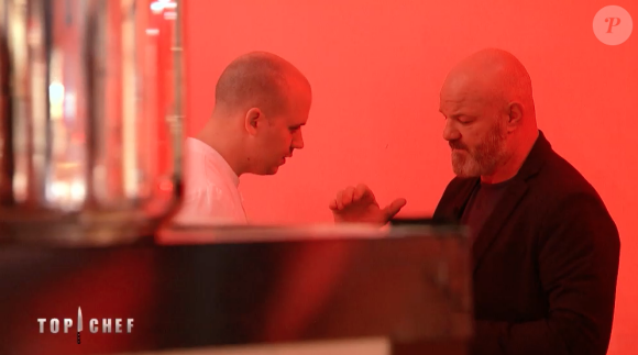 Martin et Philippe Etchebest - Episode de la guerre des restos dans "Top Chef 2020" sur M6, le 29 avril 2020.