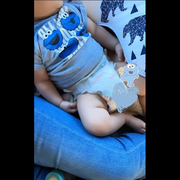 Christina Milian avec son fils Isaiah le 16 avril 2020.