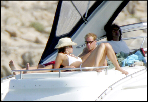Le prince William et Kate Middleton en vacances entre amis à Ibiza en 2006.