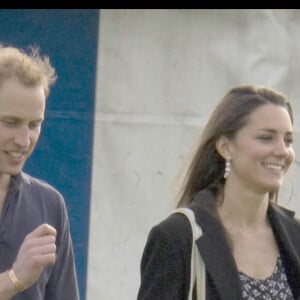 Kate Middleton et le prince William lors d'un match de polo à Ascot, en 2009.