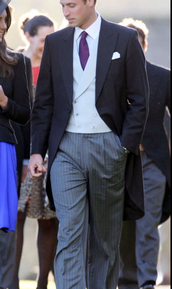 Le prince William et Kate Middleton à un mariage à Northleach, le 23 octobre 2010.