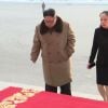 Le dirigeant nord-coréen Kim Yo-jong et sa soeur Kim Yo-jong au Palais du Soleil Kumsusan à Pyongyang. Le 31 mai 2018