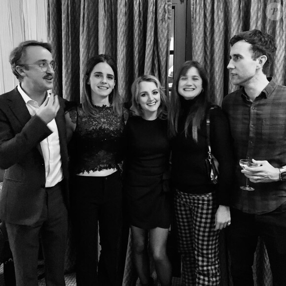 Emma Watson, Tom Felton, Evanna Lynch, Bonnie Wright et Matthew Lewis réunis juste avant Noël, le 19 décembre 2019.