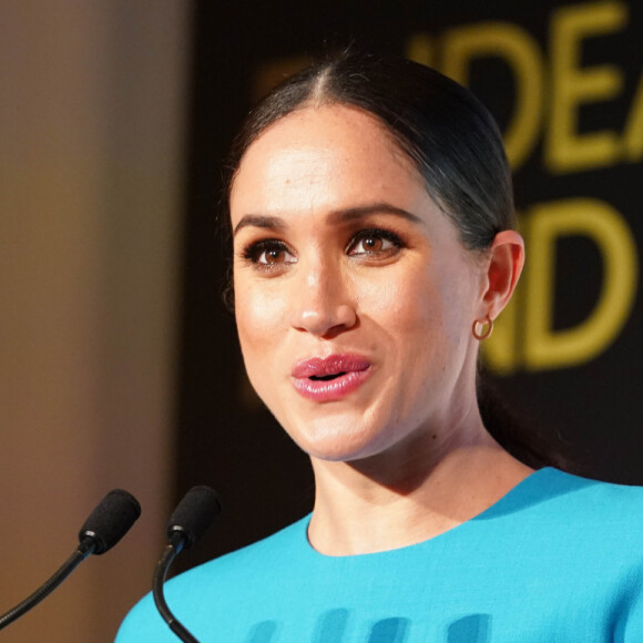 Le prince Harry, duc de Sussex, et Meghan Markle, duchesse de Sussex à la cérémonie des Endeavour Fund Awards au Mansion House à Londres, Royaume Uni, le 5 mars 2020.