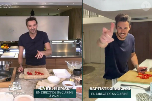 Cyril Lignac aux commandes de "Tous en cuisine" avec ses invités - M6