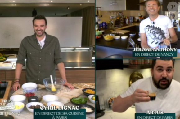 Cyril Lignac aux commandes de "Tous en cuisine" avec ses invités - M6