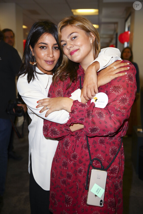 Leïla Bekhti et Louane Emera à l'opération Charity Day chez Aurel BCG partners à Paris le 11 septembre 2019. © Gwendoline Le Goff / Panoramic / Bestimage