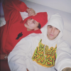 Justin Bieber et son épouse Hailey Baldwin. Avril 2020.