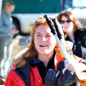 Sarah Ferguson, duchesse d'York, à Verbier en février 2011