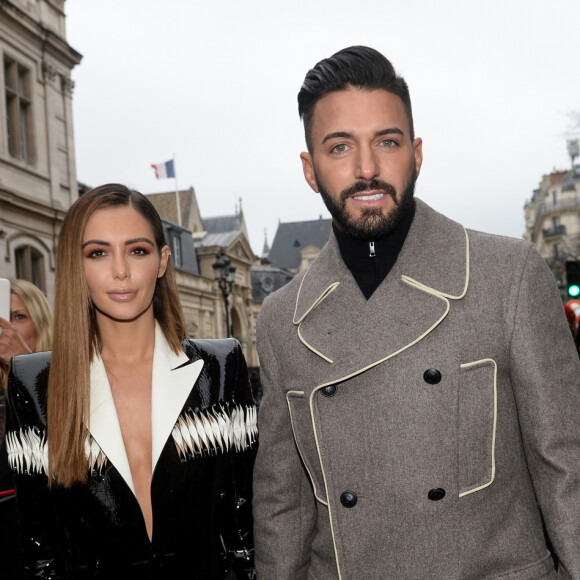 Nabilla Benattia, Thomas Vergara - Arrivées au défilé de mode Haute-Couture printemps-été 2019 "Jean Paul Gaultier" à Paris. Le 23 janvier 2019 © Veeren-CVS / Bestimage