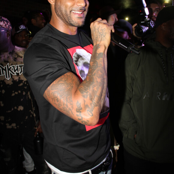 Exclusif -Le rappeur Booba en concert pour la promotion de son D.U.C Whisky au Hobo club à Paris, France, le 22 octobre 2017. © Phiilippe Baldini/Bestimage