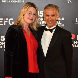 Paul Belmondo et sa femme Luana au photocall de la cérémonie de clôture de la 15ème édition du Monte-Carlo Film Festival de la Comédie, au Grimaldi Forum à Monaco, le 3 mars 2018. © Bruno Bebert/Bestimage