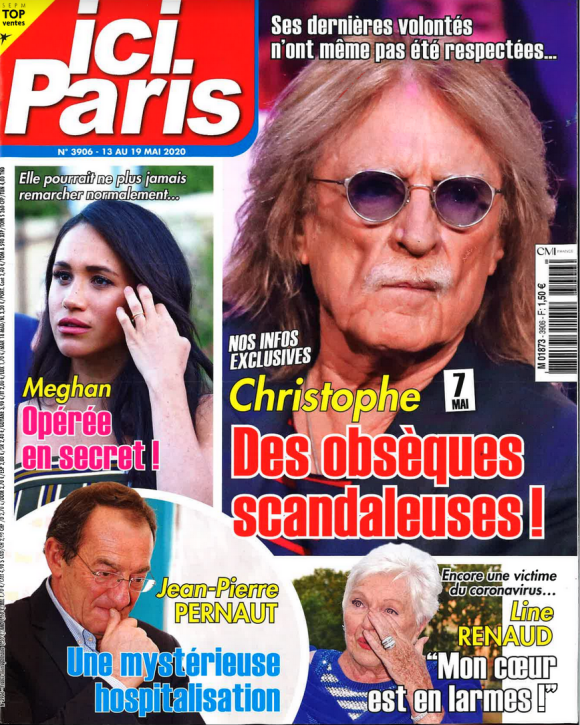 Couverture du nouveau numéro d'Ici Paris paru mercredi 13 mai 2020
