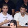 Luca et Enzo Zidane dans les tribunes des Internationaux de France de Tennis de Roland Garros à Paris, le 10 juin 2018. © Dominique Jacovides - Cyril Moreau/Bestimage