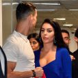 Exclusif - Cristiano Ronaldo et sa compagne Georgina Rodriguez arrivent à la soirée MTV European Music Awards 2019 (MTV EMA's) au FIBES Conference and Exhibition Centre à Séville en Espagne, le 3 novembre 2019