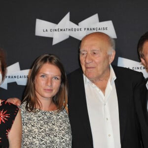 Michel Piccoli avec sa femme Ludivine Clerc et ses enfants Missia et Inord - Ouverture de la rétrospective Michel Piccoli à la cinémathèque à Paris le 4 septembre 2013.