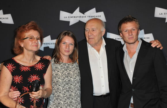 Michel Piccoli avec sa femme Ludivine Clerc et ses enfants Missia et Inord - Ouverture de la rétrospective Michel Piccoli à la cinémathèque à Paris le 4 septembre 2013.