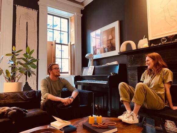 Julianne Moore et son fils Caleb sur Instagram, juillet 2019.
