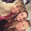 Estelle Lefébure rend visite à sa fille Emma Smet sur le tournage de "Demain nous appartient" - 19 décembre 2019, Instagram