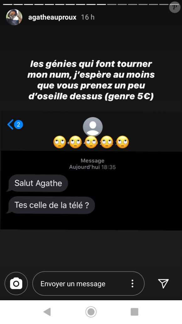 Agathe Auproux pousse un coup de gueule sur Instagram, le 20 mai 2020