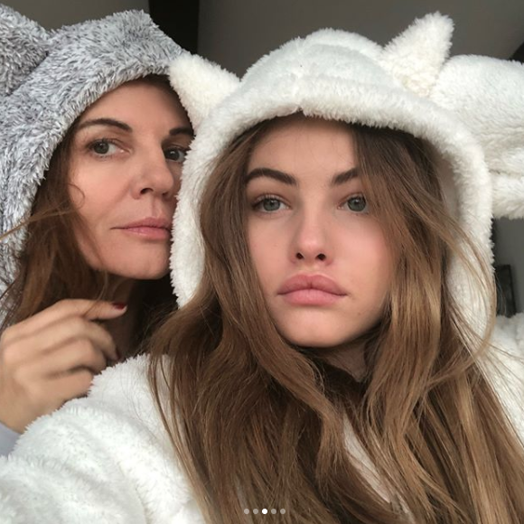 Véronika Loubry et Thylane Blondeau sur une photo publiée sur Instagram le 15 décembre 2017