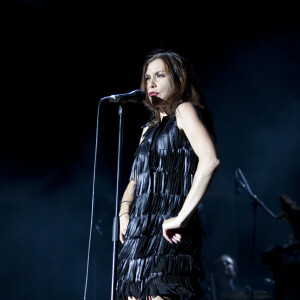 Olivia Ruiz en concert sur la scene du theatre de Verdure lors du "Crazy Week" a Nice le 19 juillet 2013.