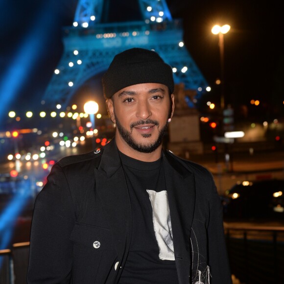 Exclusif - Slimane - Backstage du concert anniversaire des 130 ans de la Tour Eiffel à Paris, qui sera diffusé le 26 octobre sur France 2. Le 2 octobre 2019. © Perusseau-Veeren/ Bestimage
