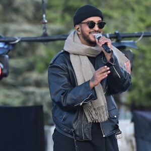 Exclusif - Slimane - Répétitions du concert anniversaire des 130 ans de la Tour Eiffel à Paris, qui sera diffusé le 26 octobre sur France 2. Le 2 octobre 2019. © Giancarlo Gorassini / Bestimage