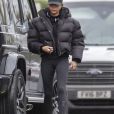 Exclusif - Victoria Beckham en tenue de sport à la sortie de sa voiture, un 4x4 noir, à Londres. Le 27 janvier 2020