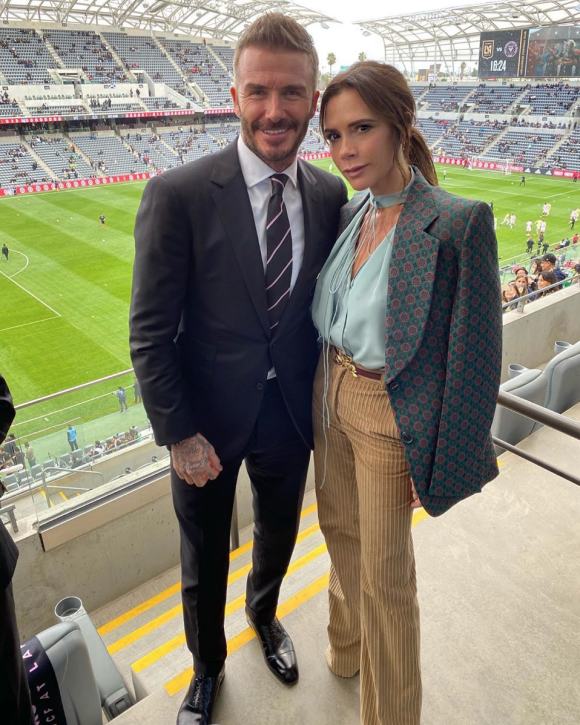 David et Victoria Beckham à Miami. Février 2020.
