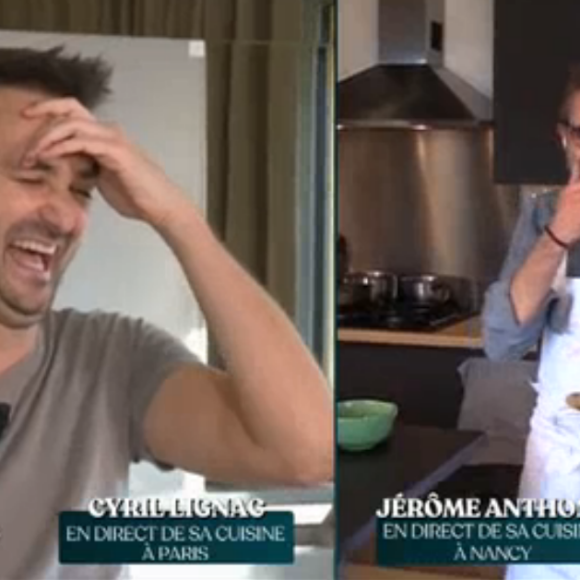 Cyril Lignac et Jérôme Anthony en live sur M6 pour cuisiner - 31 mars 2020, M6