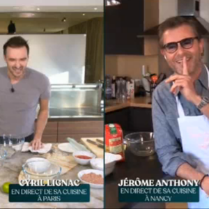 Cyril Lignac et Jérôme Anthony en live sur M6 pour cuisiner - 31 mars 2020, M6