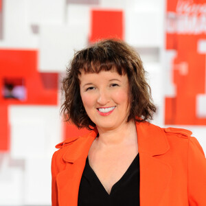 Exclusif - Anne Roumanoff - Enregistrement de l'émission ' Vivement Dimanche ' au studio Gabriel le 15 mai 2020 . Diffusion le 31 mai 2020 sur France 2. © Guillaume Gaffiot / Bestimage