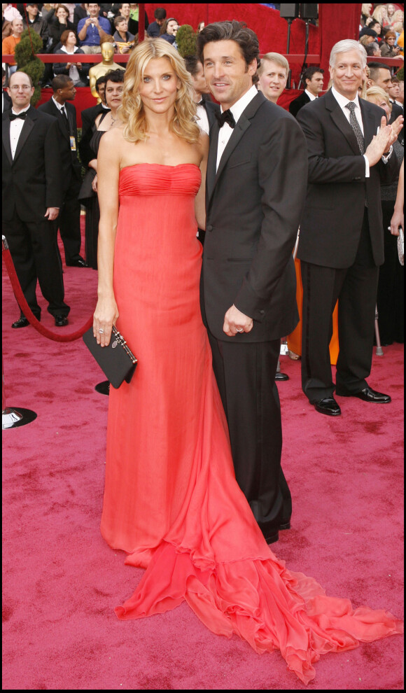 Patrick Dempsey et sa femme Jillian aux Oscars en 2008.