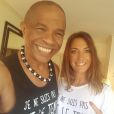 Francky Vincent et Eve Angeli sur une photo publiée sur Twitter en octobre 2017.