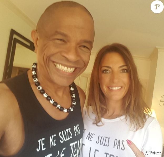 Francky Vincent et Eve Angeli sur une photo publiée sur Twitter en octobre 2017.