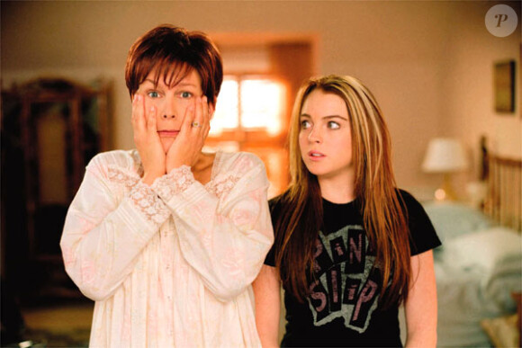 Lindsay Lohan et Jamie Lee Curtis dans le film "Freaky Friday". 2003.