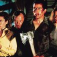  Bruce Campbell, Danny Hicks, Lou Hancock et Sarah Berry dans le film "Evil Dead 2", de Sam Raimi. 1987. 