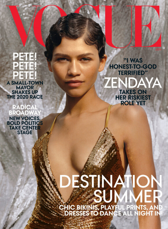 Zendaya en couverture du magazine Vogue, photographiée par Tyler Mitchell. Numéro de juin 2019.