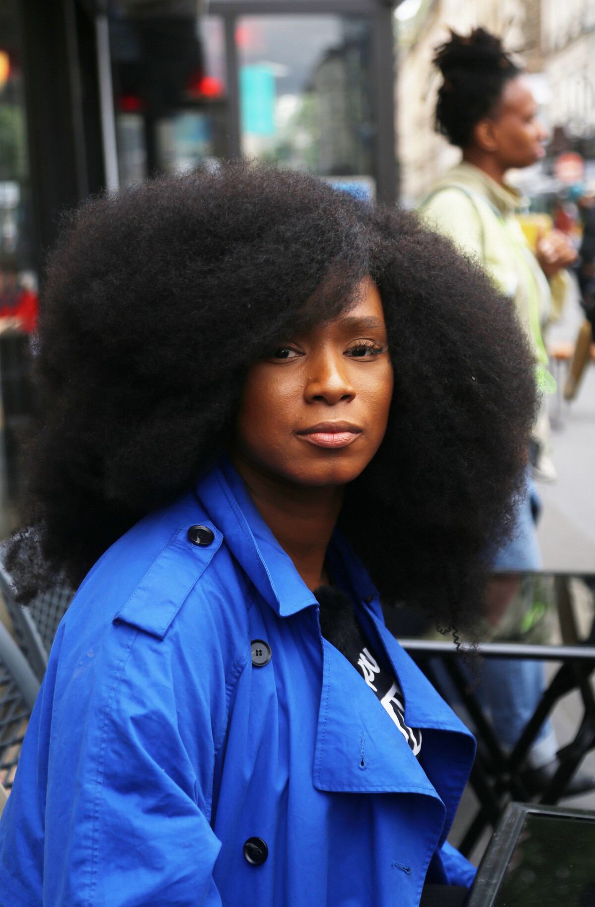 Photo Assa Traoré à la conférence de presse Justice pour Adama à Paris le 9 juin 2020 Le