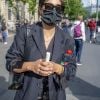 Camélia Jordana lors d'une manifestation contre le racisme et les violences policières place de la République à Paris le 9 juin 2020