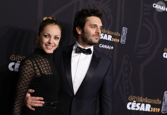 Pio Marmai et sa compagne Charlotte Ranson - Photocall de la 44ème cérémonie des César à la salle Pleyel à Paris. Le 22 février 2019 © Borde-Jacovides / Bestimage