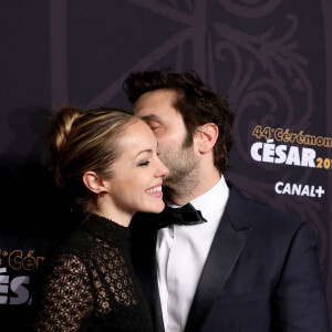 Pio Marmai et sa compagne Charlotte Ranson - Photocall de la 44ème cérémonie des César à la salle Pleyel à Paris. Le 22 février 2019 © Borde-Jacovides / Bestimage