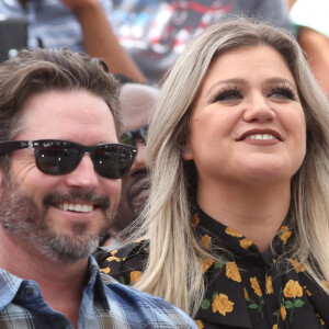 Brandon Blackstock et sa femme Kelly Clarkson - Simon Cowell reçoit son étoile sur le Walk Of Fame à Hollywood, le 22 août 2018.