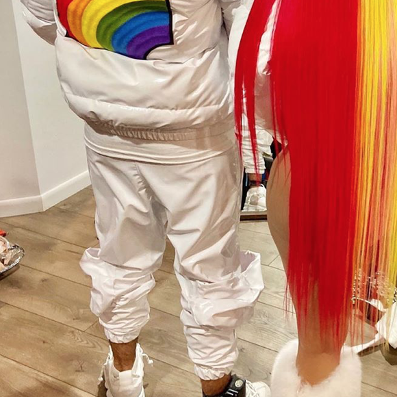 Nicki Minaj et 6ix9ine sur le tournage du clip de la chanson "Trollz". Juin 2020.