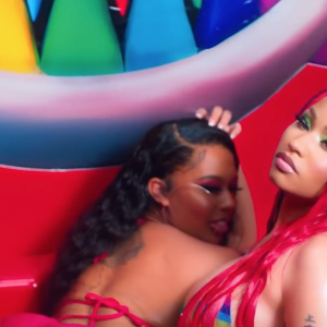 Nicki Minaj dans le clip de la chanson "Trollz", avec 6ix9ine. Juin 2020.
