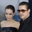 Angelina Jolie et Brad Pitt - Première du film "Maléfique" à Los Angeles, le 29 mai 2014.