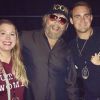 Hank Williams Jr avec sa fille Katherine et son beau-fils Tyler Dunning.